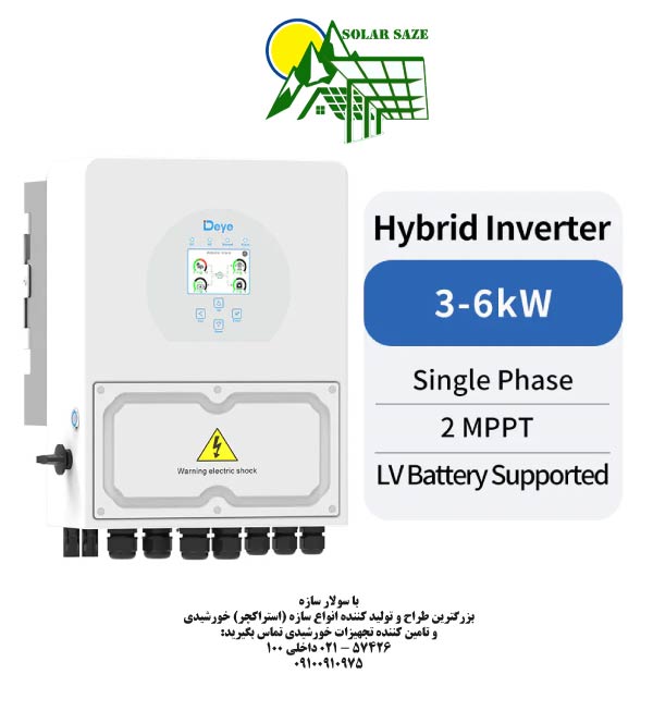 اینورتر هیبرید 6 کیلووات Deye مدل SUN-6K-SG04LP1-EU